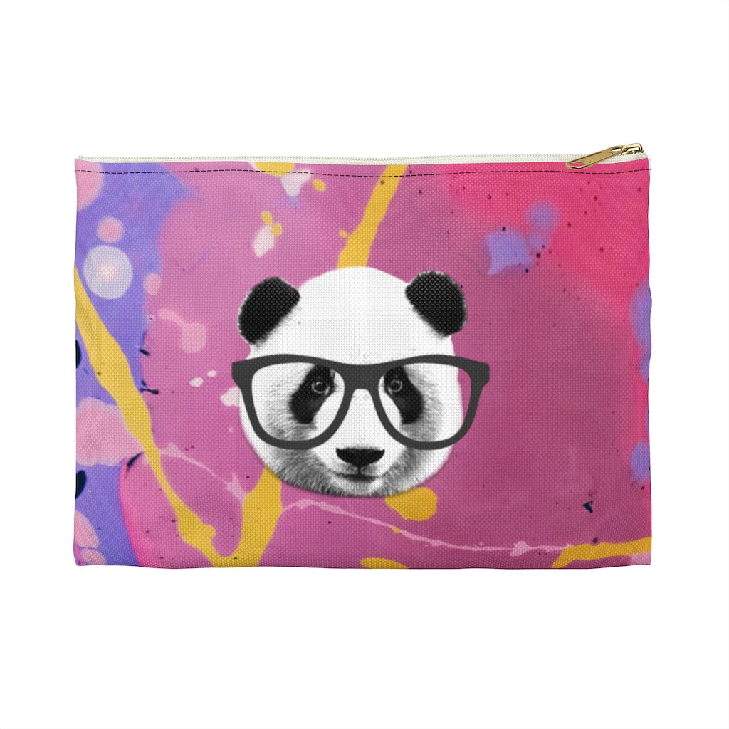 Abstract Panda Pencil Pouch